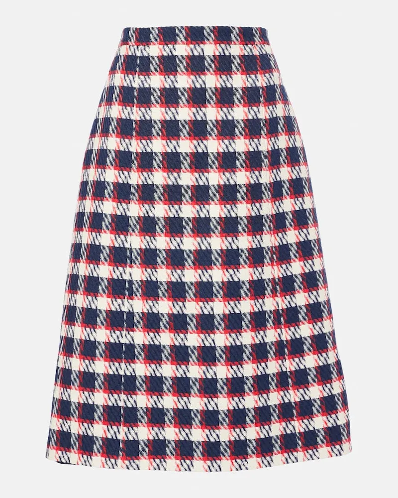 Carolina Herrera New York Gonna in misto cotone a quadri Multicolore