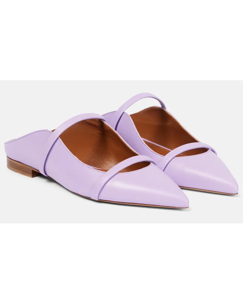 Malone Souliers Slippers Maureen in pelle Viola