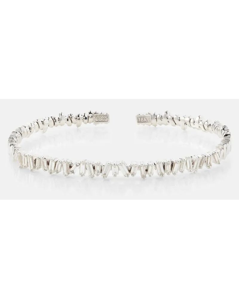 Suzanne Kalan Bracciale Classic in oro bianco 18kt con diamanti Metallizzato