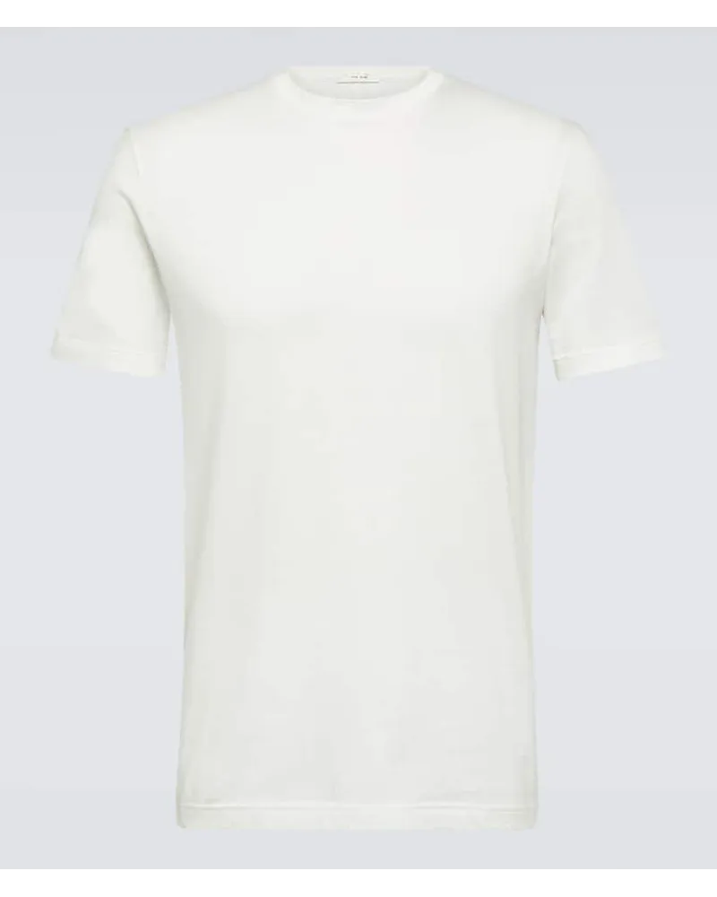 The Row T-shirt Luke in jersey di cotone Bianco
