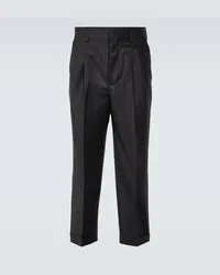 AMI Paris Pantaloni tapered in lana Nero