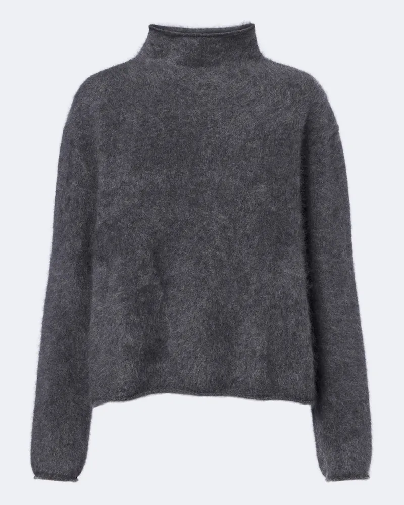 Lisa Yang Pullover Sandy in cashmere a collo alto Grigio