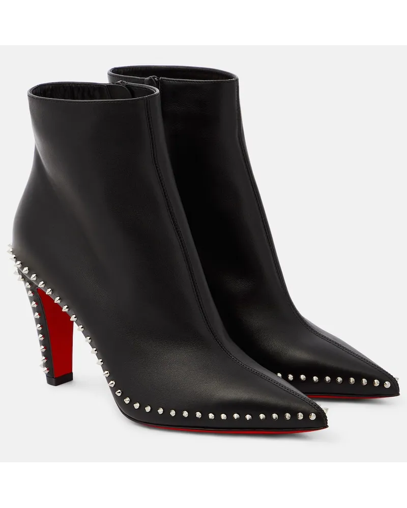 Christian Louboutin Stivaletti Vidura in pelle con borchie Nero