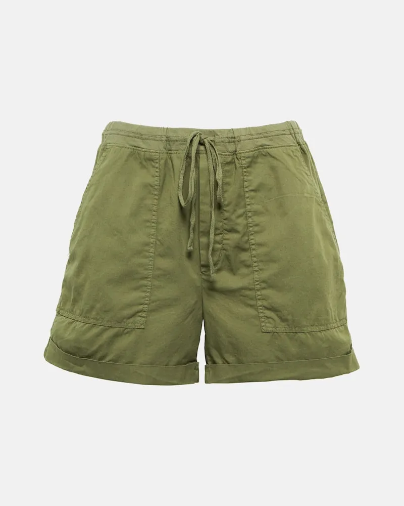 Velvet Shorts Tenley in cotone Verde