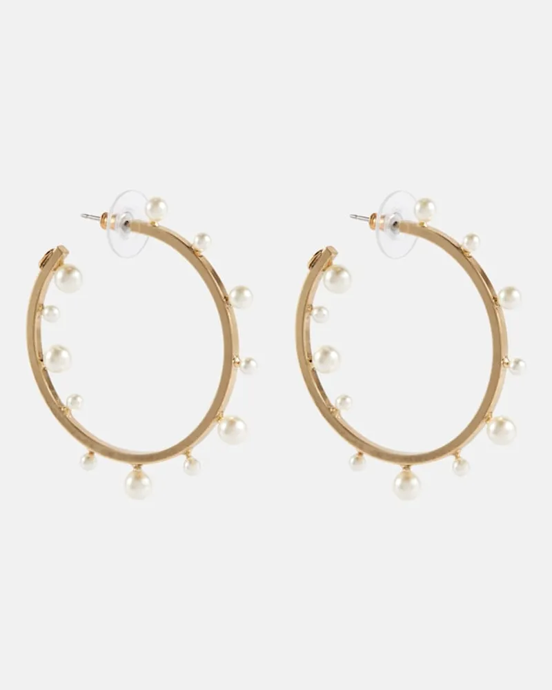 Jennifer Behr Orecchini a cerchio Odetta con perle bijoux Oro