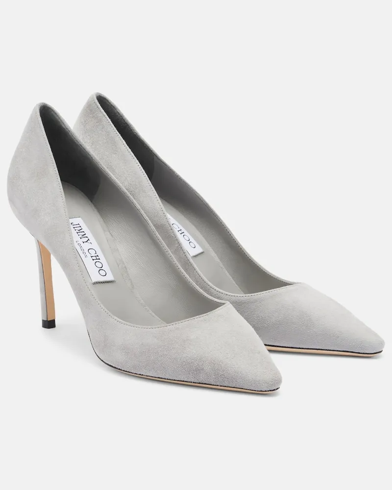 Jimmy Choo DÃ©colletÃ© Romy in suede Grigio