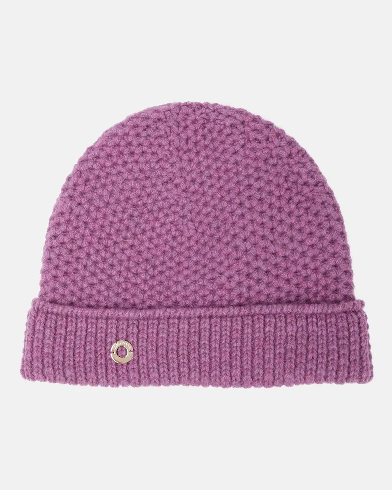 Loro Piana Berretto Rougemont reversibile in cashmere Viola