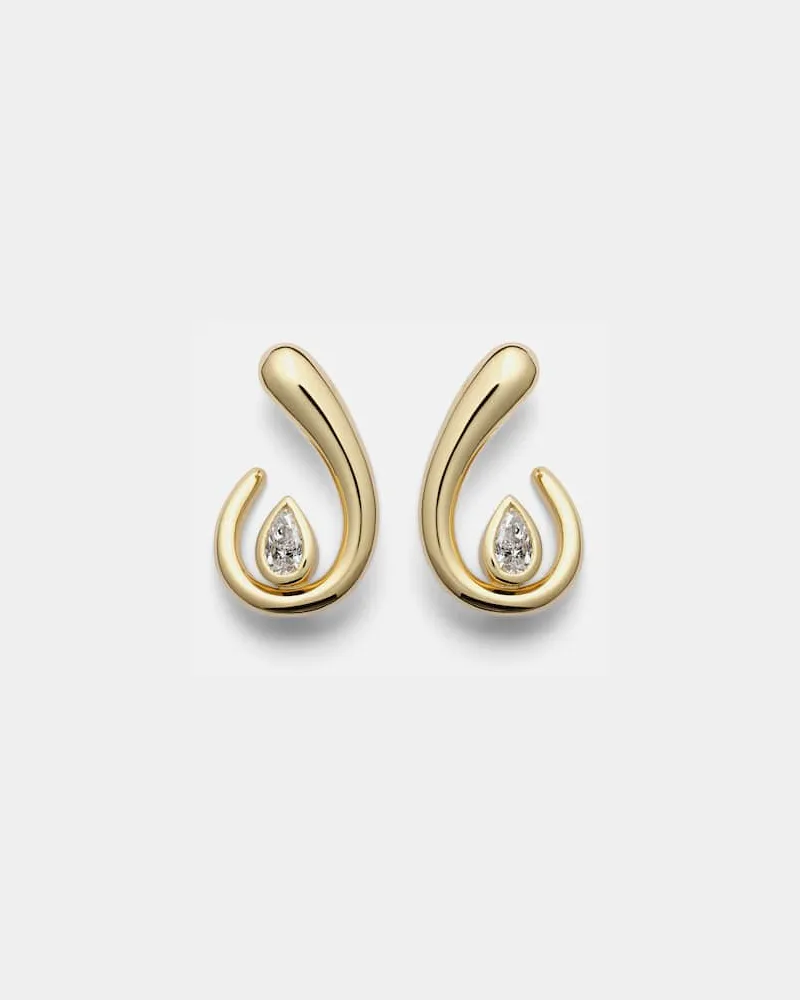 SHAY Orecchini in oro 18kt con diamanti Oro