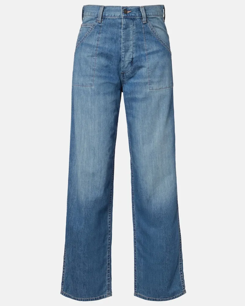 Nili Lotan Jeans Whitney a gamba larga Blu