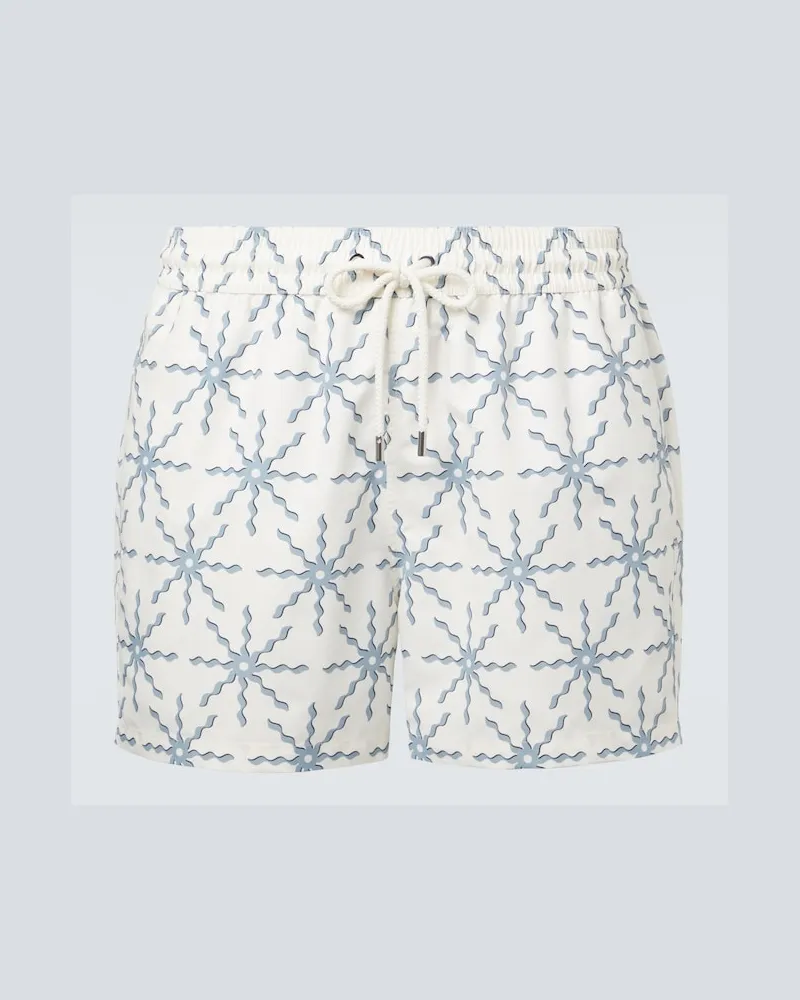 Frescobol Carioca Costume da bagno Rio con stampa Bianco