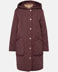 Burberry Cappotto trapuntato Rosso