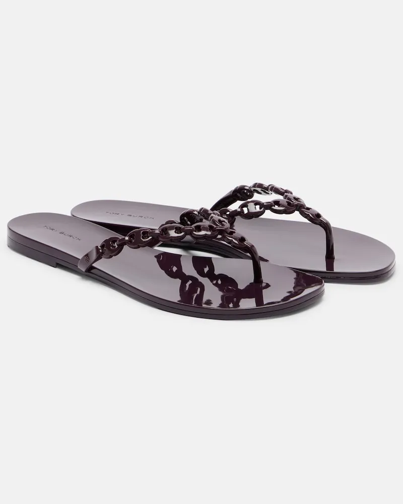 Tory Burch Sandali infradito Gemini Borgogna