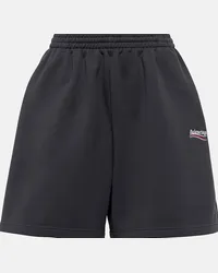 Balenciaga Shorts Political Campaign in cotone Grigio