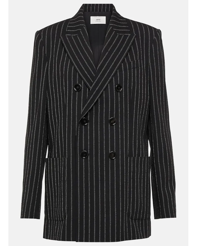 AMI Paris Blazer doppiopetto Nero