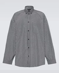 Balenciaga Camicia oversize in misto cotone Multicolore