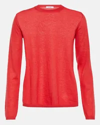 Max Mara Pullover Azteco in cashmere Rosso