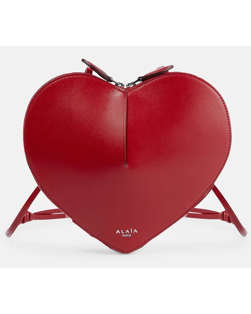 Alaïa AlaÃ¯a Borsa a spalla Le CÅur Small in pelle Rosso