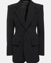 Balenciaga Blazer Hourglass in lana Nero