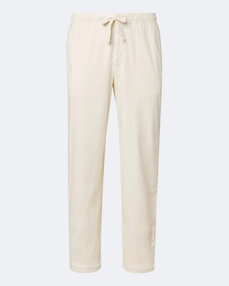 Orlebar Brown Pantaloni Alex in misto lino Bianco