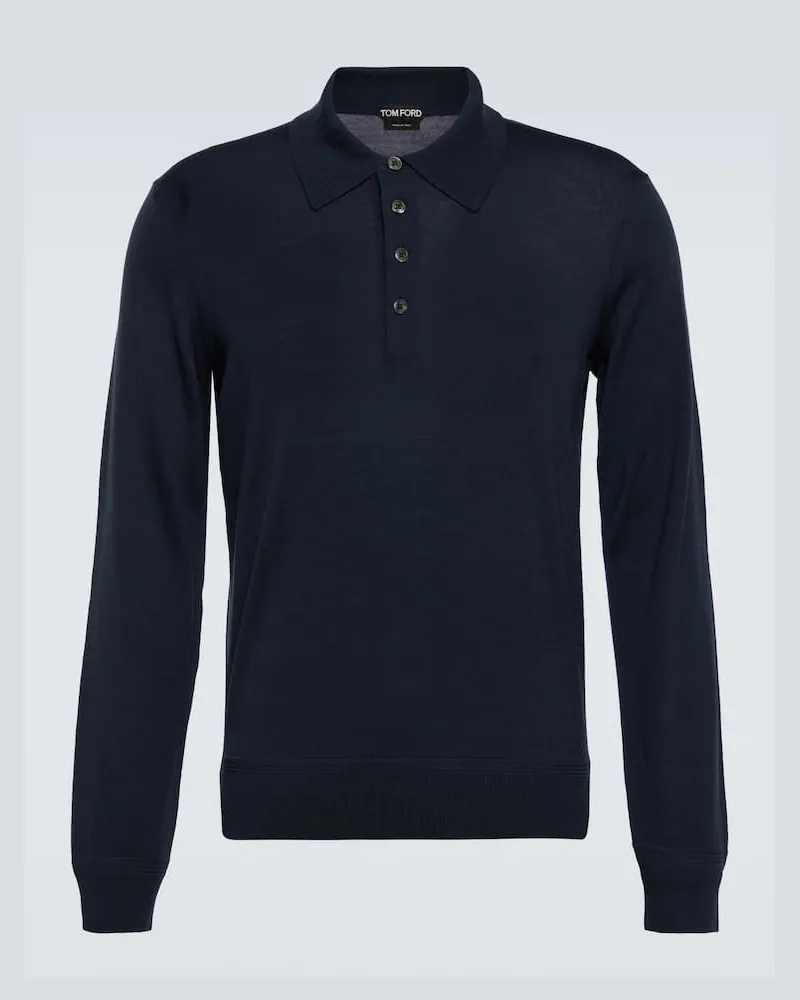 Tom Ford Polo in lana Blu