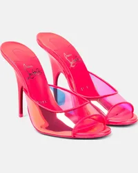 Christian Louboutin Mules Just Arch in PVC e vernice Rosa