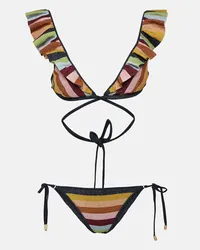 Zimmermann Bikini Alight in maglia a righe Multicolore