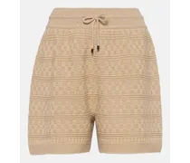 Shorts in maglia di cashmere