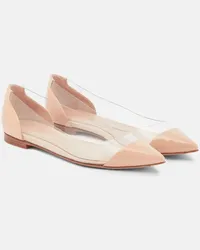 Gianvito Rossi Ballerine Plexi in pelle e PVC Neutro