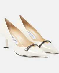 Jimmy Choo Pumps Rosalia 65 in vernice Bianco