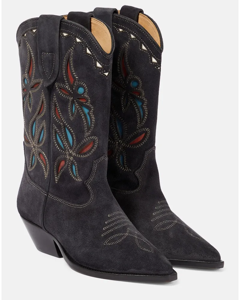 Isabel Marant Stivali texani Duerto in suede Nero