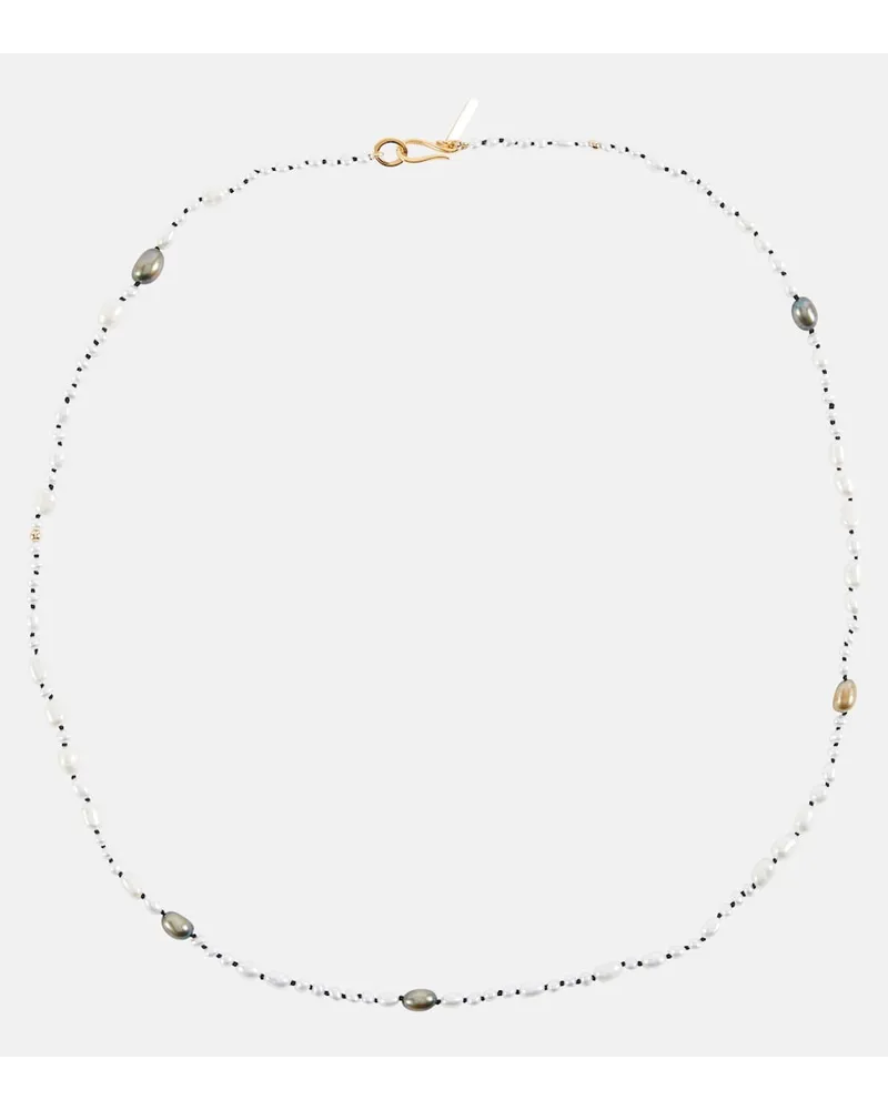 Sophie Buhai Collana Mermaid con perle d'acqua dolce e in argento bagnato oro 18kt Bianco