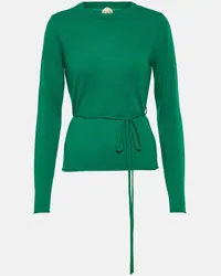 Jardin des Orangers Pullover in lana e cashmere con cintura Verde