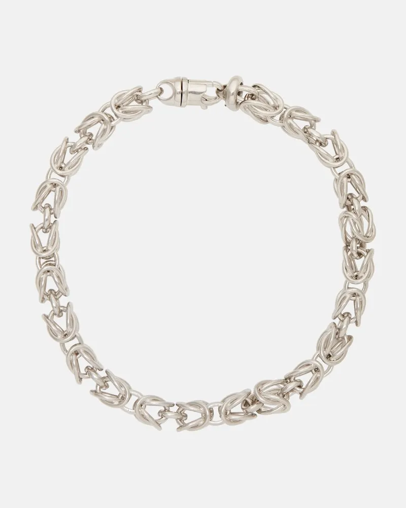 Totême Collana a catena Byzantine Argento