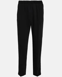 Dries van Noten Pantaloni a vita alta Nero