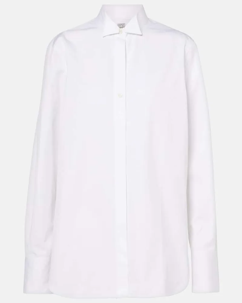 Totême Camicia da smoking in cotone Bianco