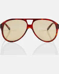 Gucci Occhiali da sole aviator Giallo