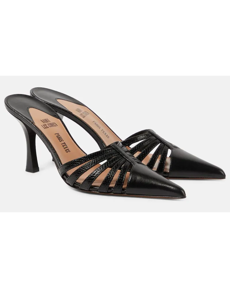Paris Texas Mules Nadia 85 in pelle Nero