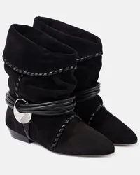 Isabel Marant Stivaletti Sellen-GD in suede Nero