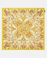 Dolce & Gabbana Foulard Majolica in seta Giallo