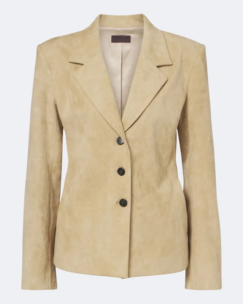 Stouls Blazer Helly in suede Beige
