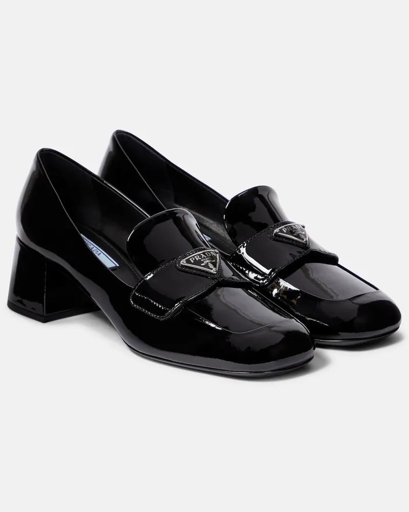 Prada Pumps mocassino in vernice Nero
