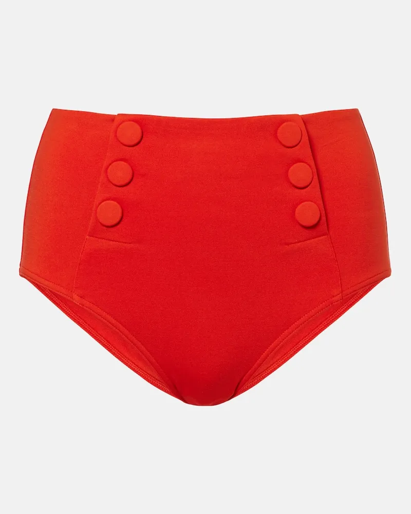 Eres Slip bikini Flaneuse a vita alta Rosso