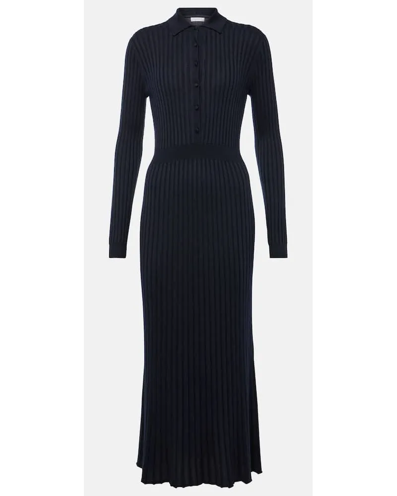 Gabriela Hearst Abito midi Ardor in seta e cashmere Blu