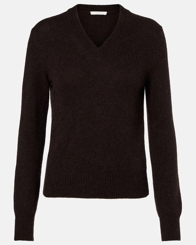 The Row Top Nalini in maglia di cashmere Marrone