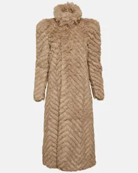 Balenciaga Cappotto in pelliccia sintetica Beige