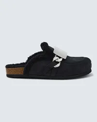 J.W.Anderson Slippers in suede Nero