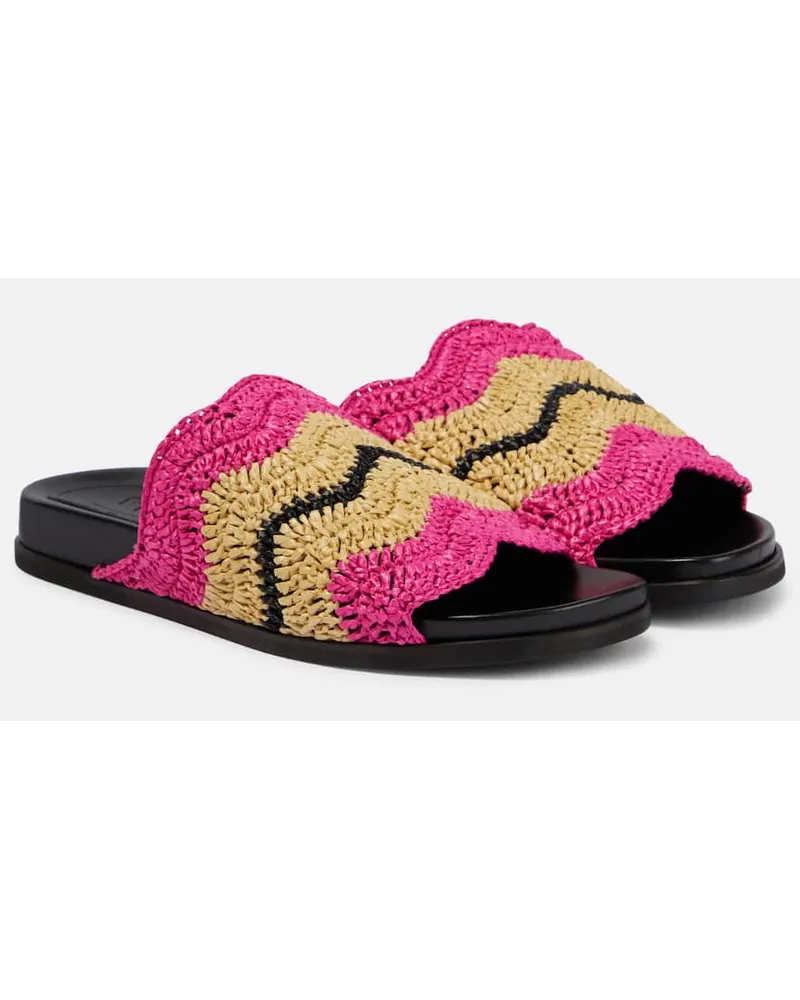 Marni Sandali in crochet Rosa