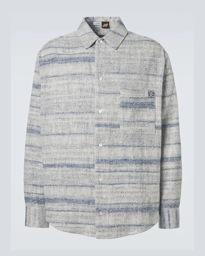 Loewe Paula's Ibiza â Camicia in denim jacquard Blu