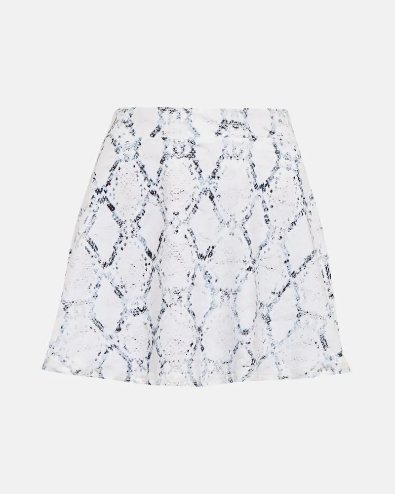Varley Minigonna Floyd con stampa Bianco