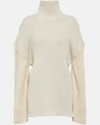 The Row Pullover Dua in cotone e cashmere Neutro